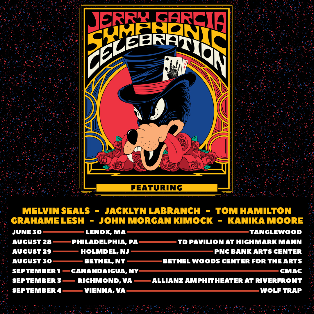 Melvin Seals Jerry Garcia Symphonic Celebration Tour Poster 2026–2027