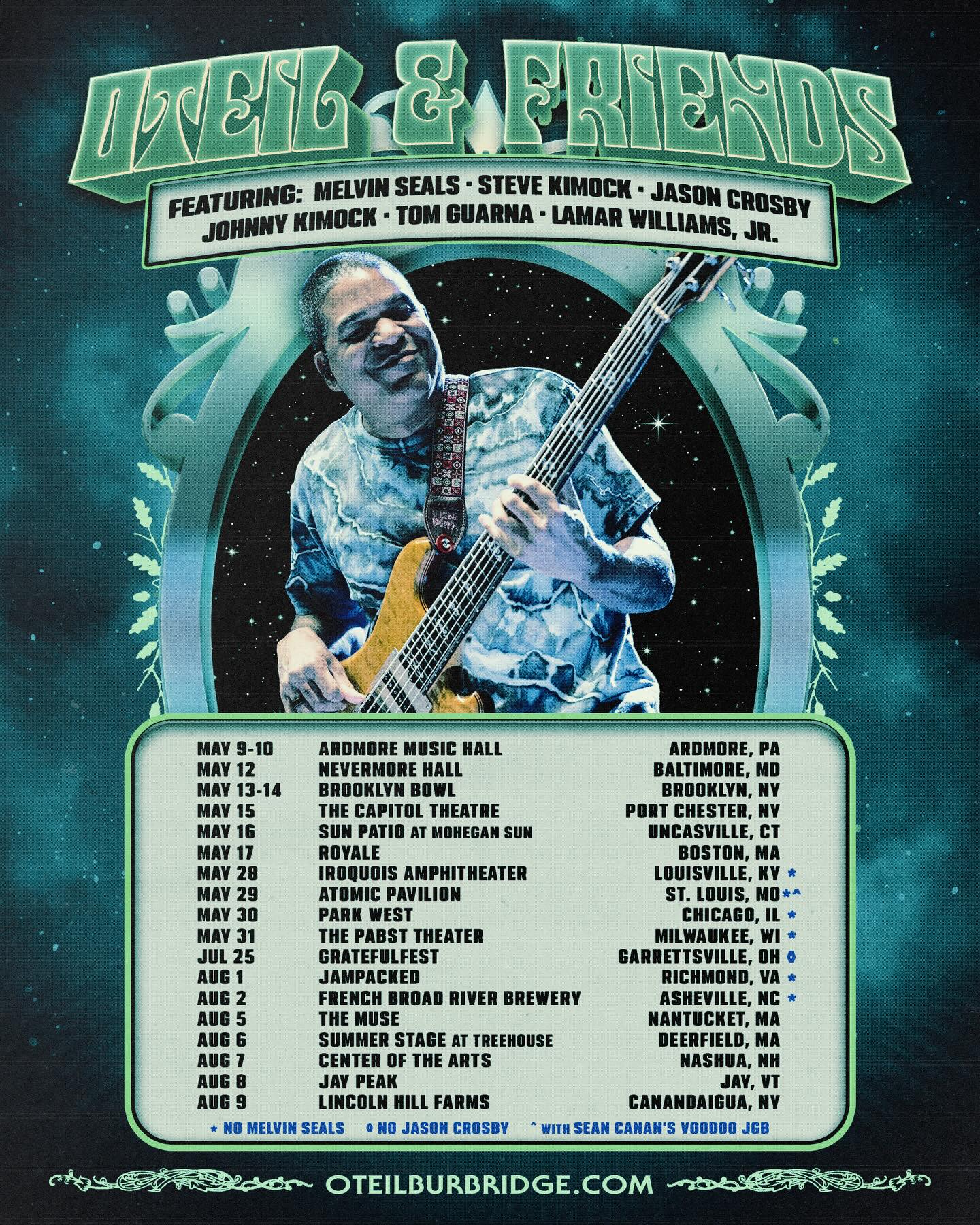 Melvin Seals Jerry Garcia Symphonic Celebration Tour Poster 2026–2027